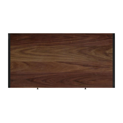 Drake 2-Drawer Walnut Writing Desk, Medium Brown