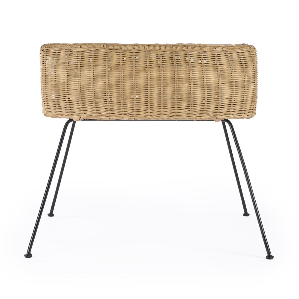 Coralitta Rattan End Table, Light Brown