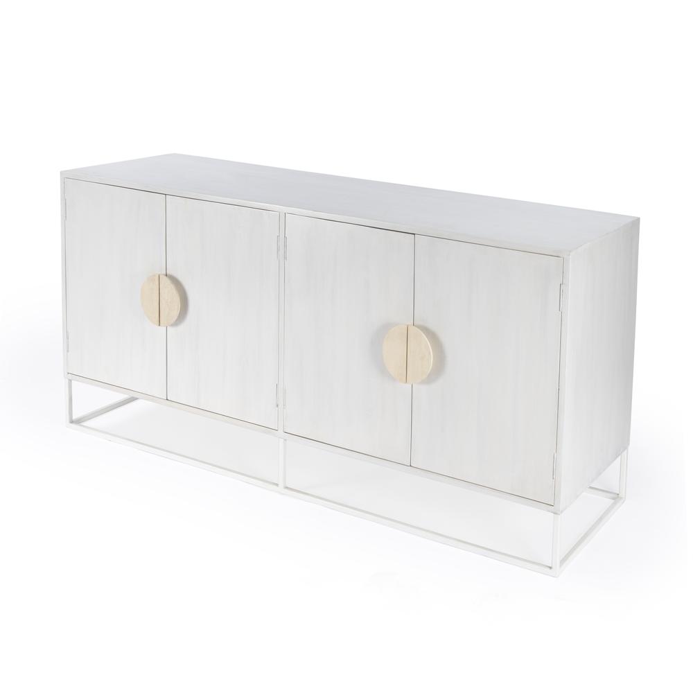 Lennasa Wooden 63" Sideboard, White
