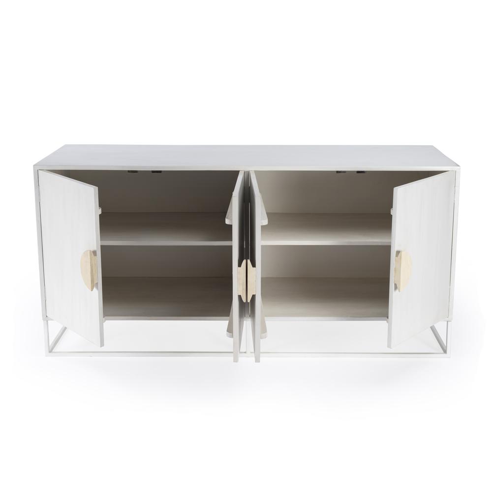 Lennasa Wooden 63" Sideboard, White
