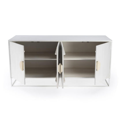 Lennasa Wooden 63" Sideboard, White