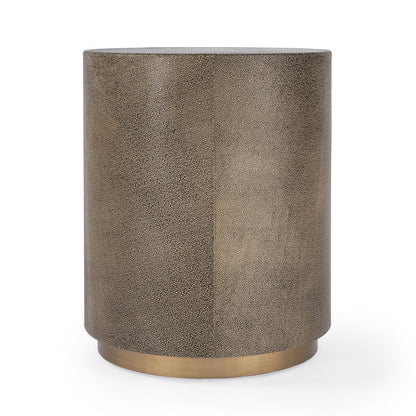 Olenka Round 20"W Side Table, Gold