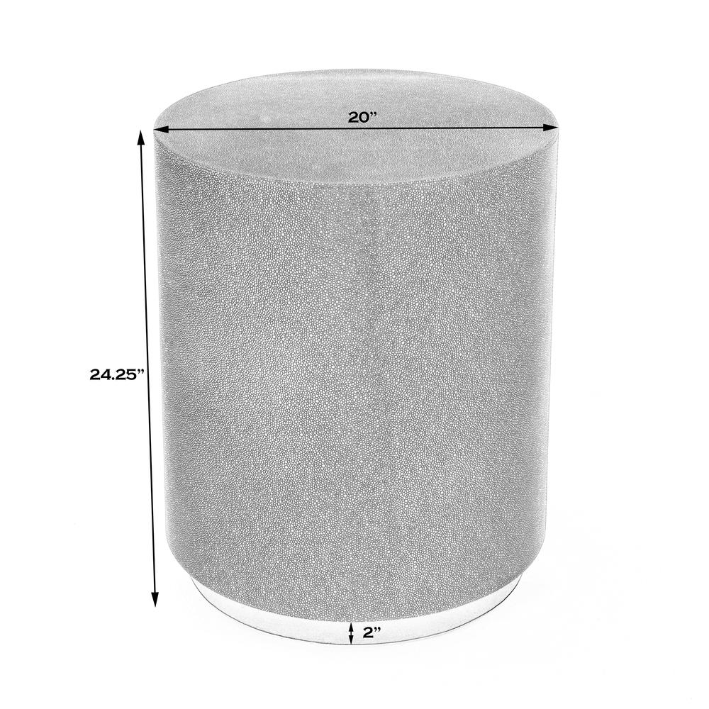 Olenka Round 20"W Side Table, Gold