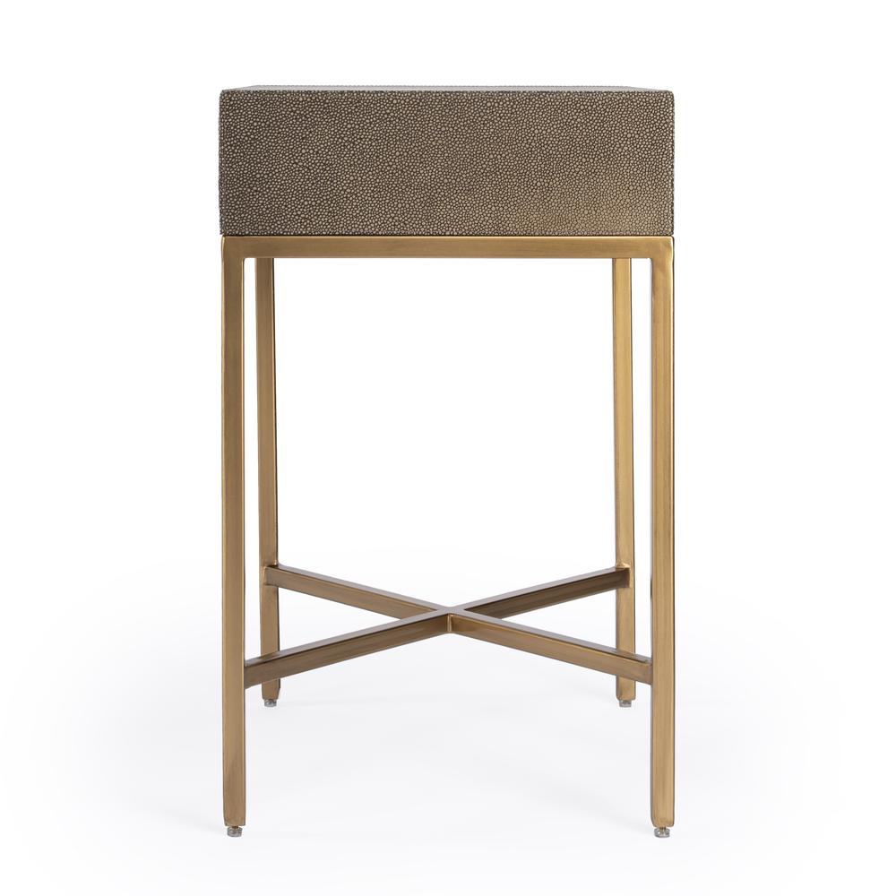 Sullia One Drawer End Table, Gold