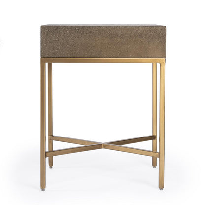 Sullia One Drawer End Table, Gold