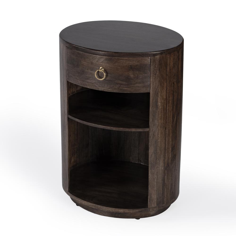 Carnolitta One Drawer End Table, Dark Brown