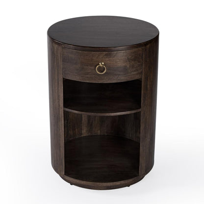 Carnolitta One Drawer End Table, Dark Brown