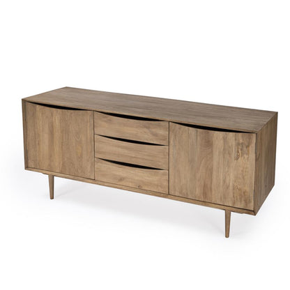 Leonidin Natural Wood 67" Sideboard, Light Brown