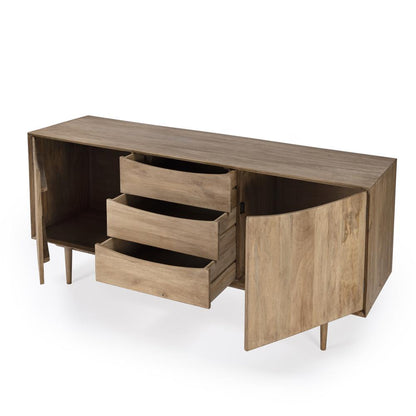 Leonidin Natural Wood 67" Sideboard, Light Brown