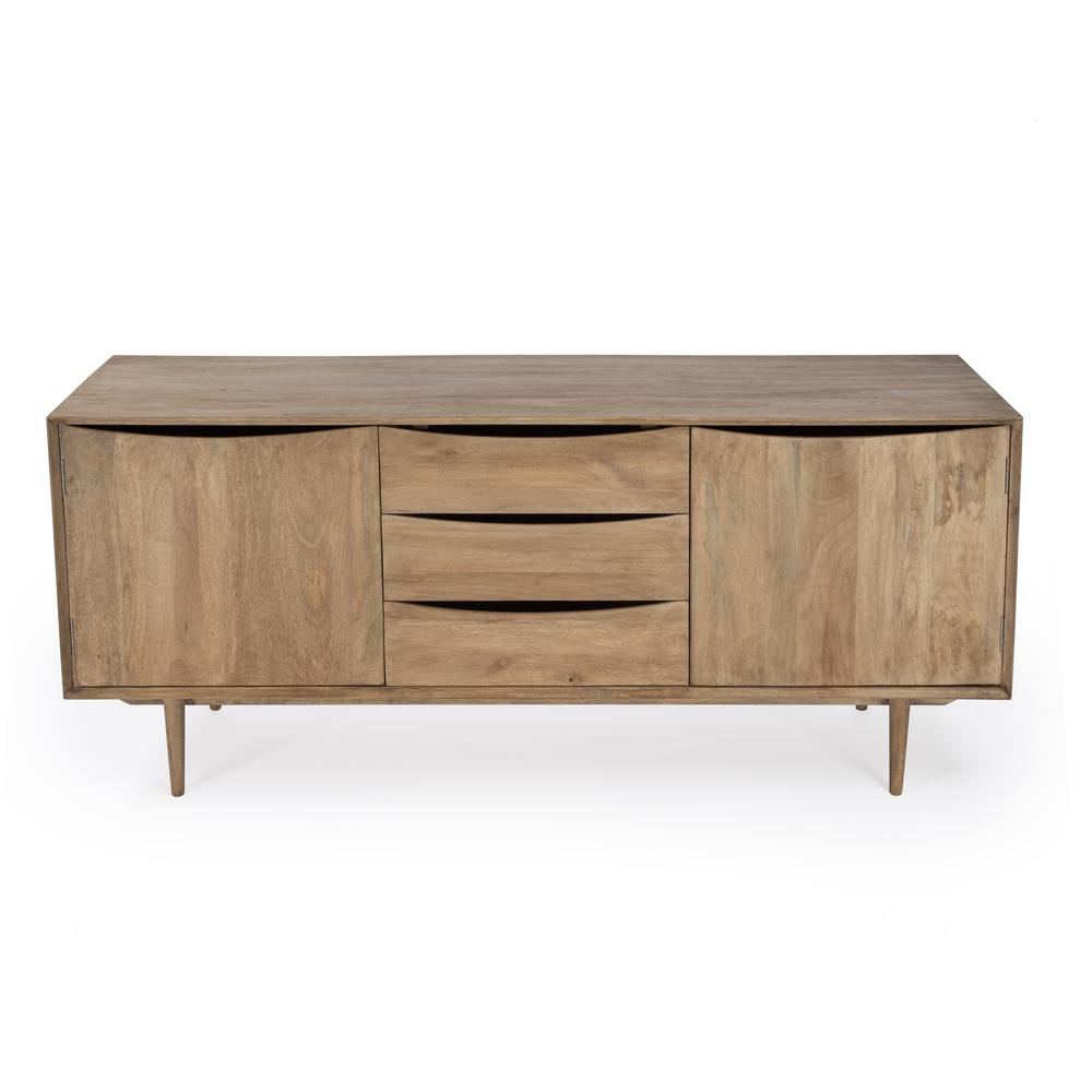 Leonidin Natural Wood 67" Sideboard, Light Brown