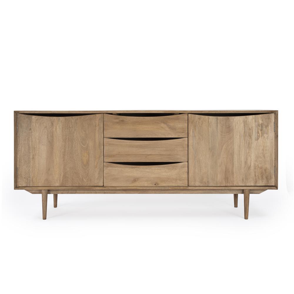 Leonidin Natural Wood 67" Sideboard, Light Brown