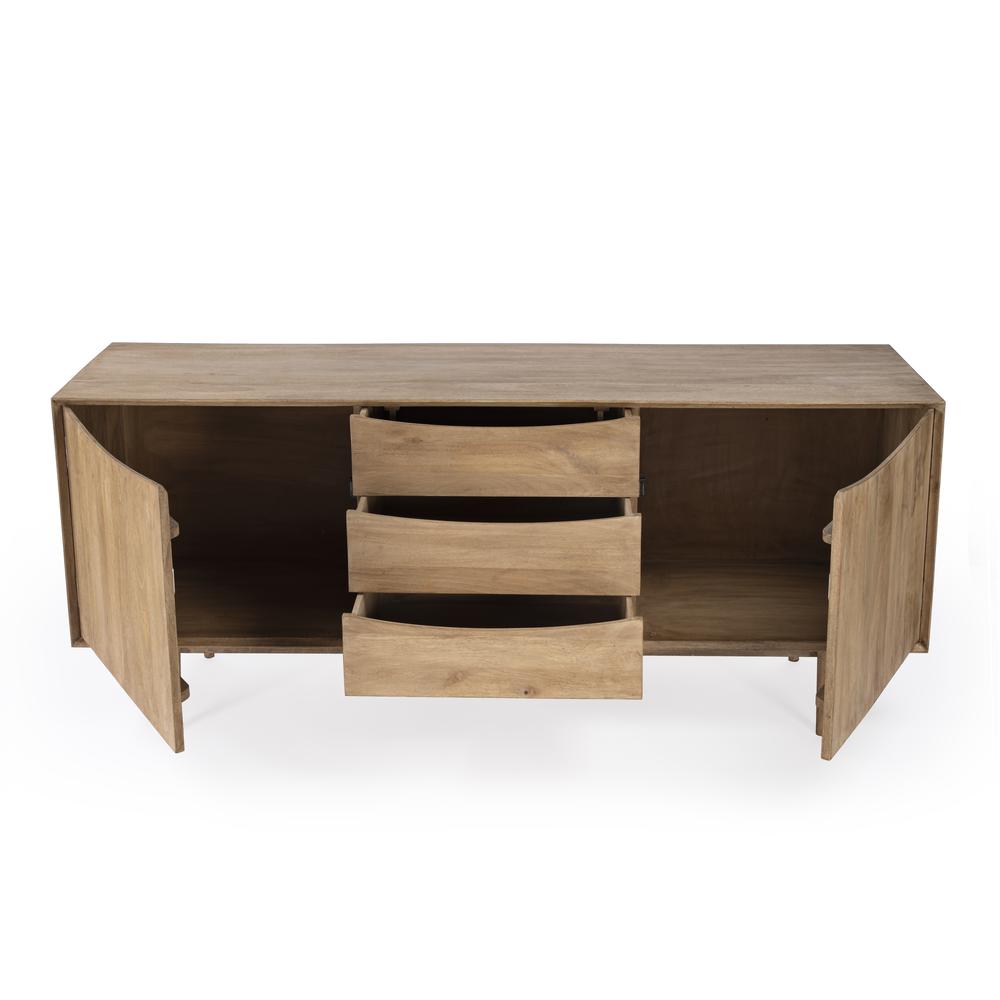 Leonidin Natural Wood 67" Sideboard, Light Brown