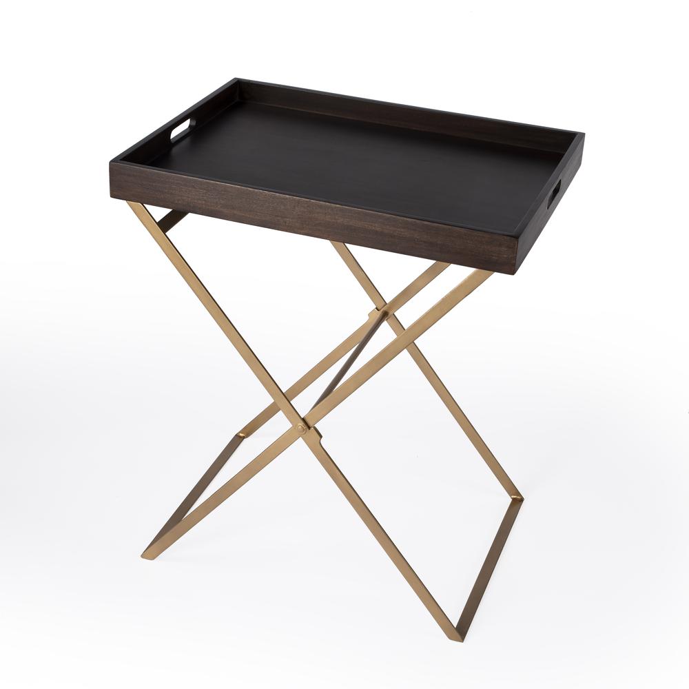 Emma Cross Legs Tray Side Table, Multi