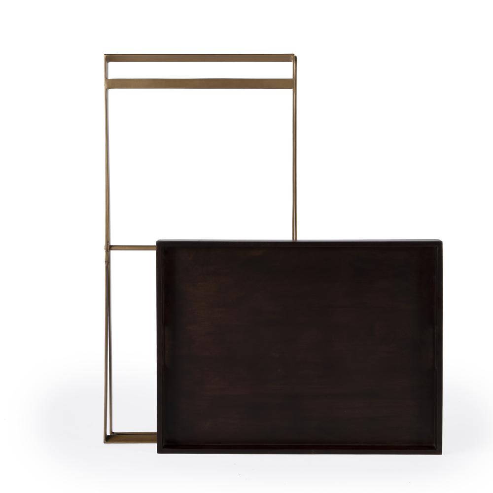 Emma Cross Legs Tray Side Table, Multi
