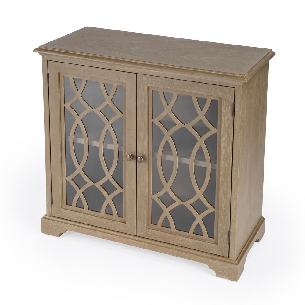 Lee 2 Door Cabinet, Light Brown
