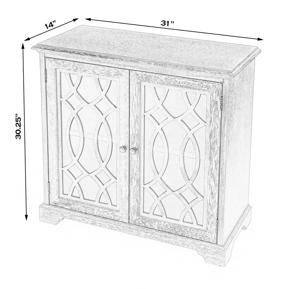 Lee 2 Door Cabinet, Light Brown