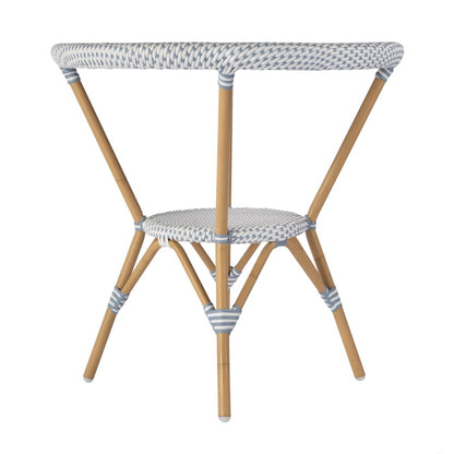 Tobias 30 in. W Outdoor Round Rattan and Metal Bistro Table