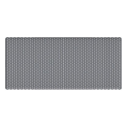 Tobias 40 in. W Outdoor Rectangular Rattan Dining Bench, Gray and White Dot