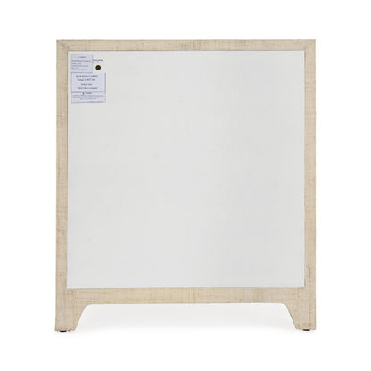 Bar Harbor Raffia 3 Drawer Nightstand, Natural