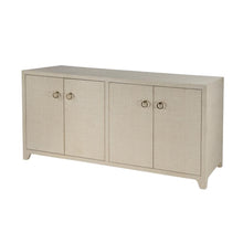 Buffet Cabinet with Storage – Large 4 Door Side Board in Oak Finish
