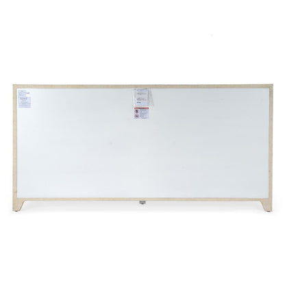 Buffet Cabinet with Storage – Large 4 Door Side Board in Oak Finish