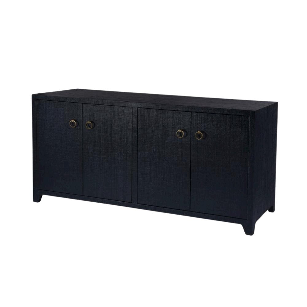 Navy Buffet Cabinet with Storage – Sideboard Buffet Cabinet for Entryway