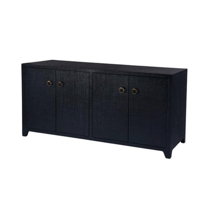 Navy Buffet Cabinet with Storage – Sideboard Buffet Cabinet for Entryway
