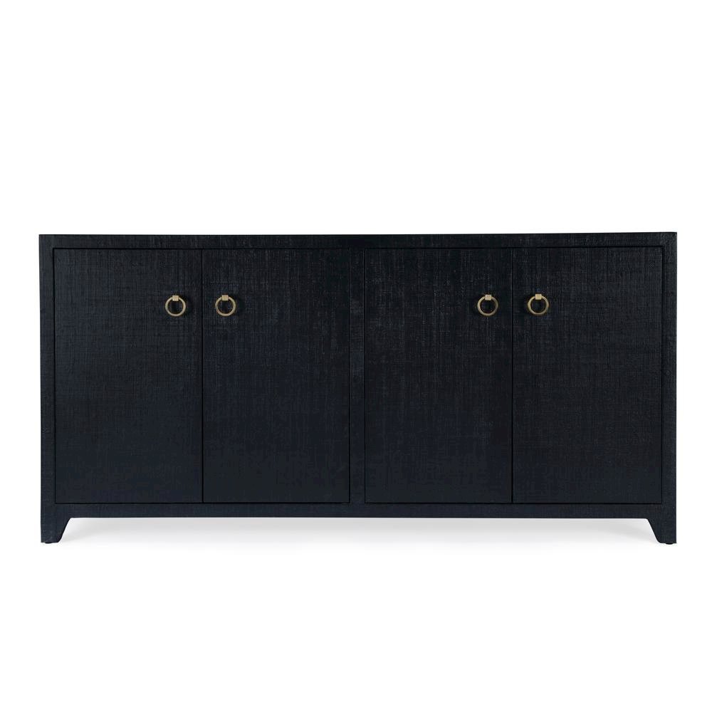 Navy Buffet Cabinet with Storage – Sideboard Buffet Cabinet for Entryway
