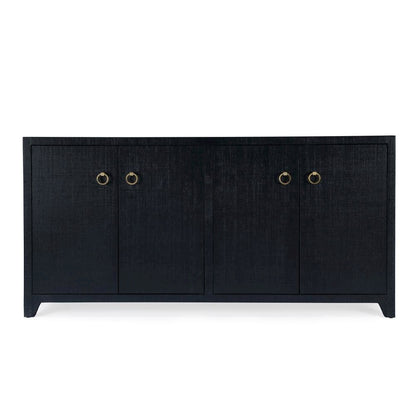 Navy Buffet Cabinet with Storage – Sideboard Buffet Cabinet for Entryway