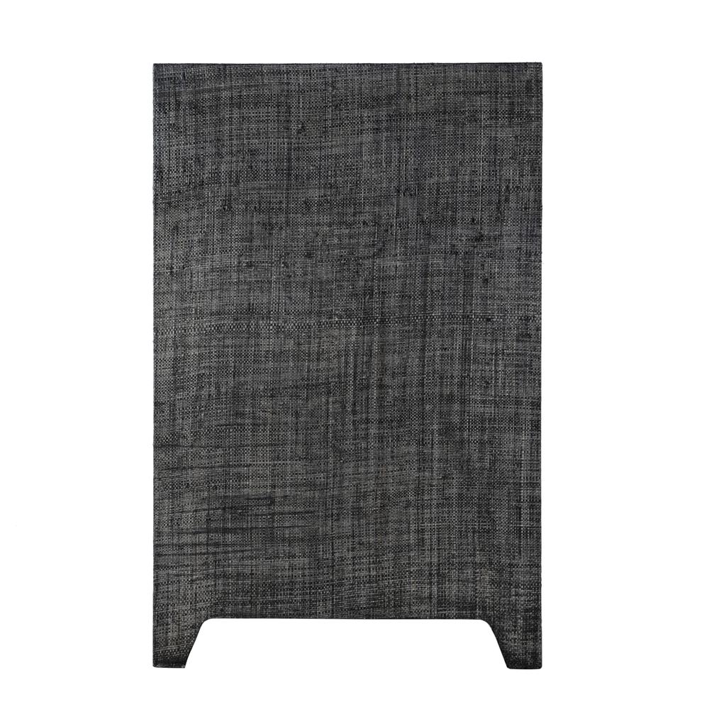 Bar Harbor Raffia 4 Door 70" Sideboard, Charcoal