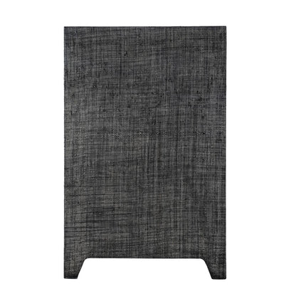 Bar Harbor Raffia 4 Door 70" Sideboard, Charcoal