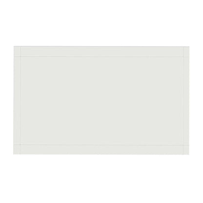 Lark 2 Drawer Wide Nightstand, White