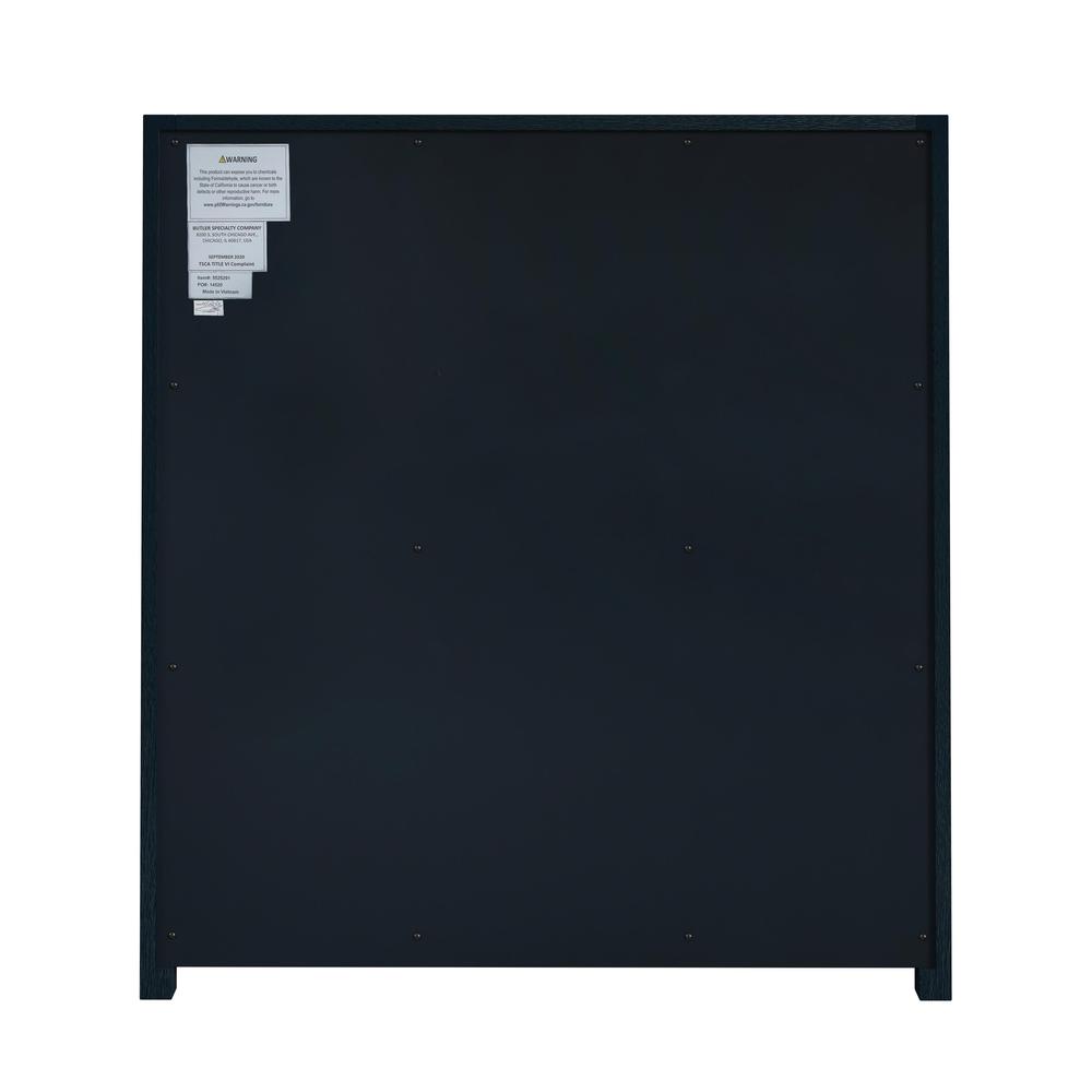 Lark  3 Drawer Nightstand, Navy Blue