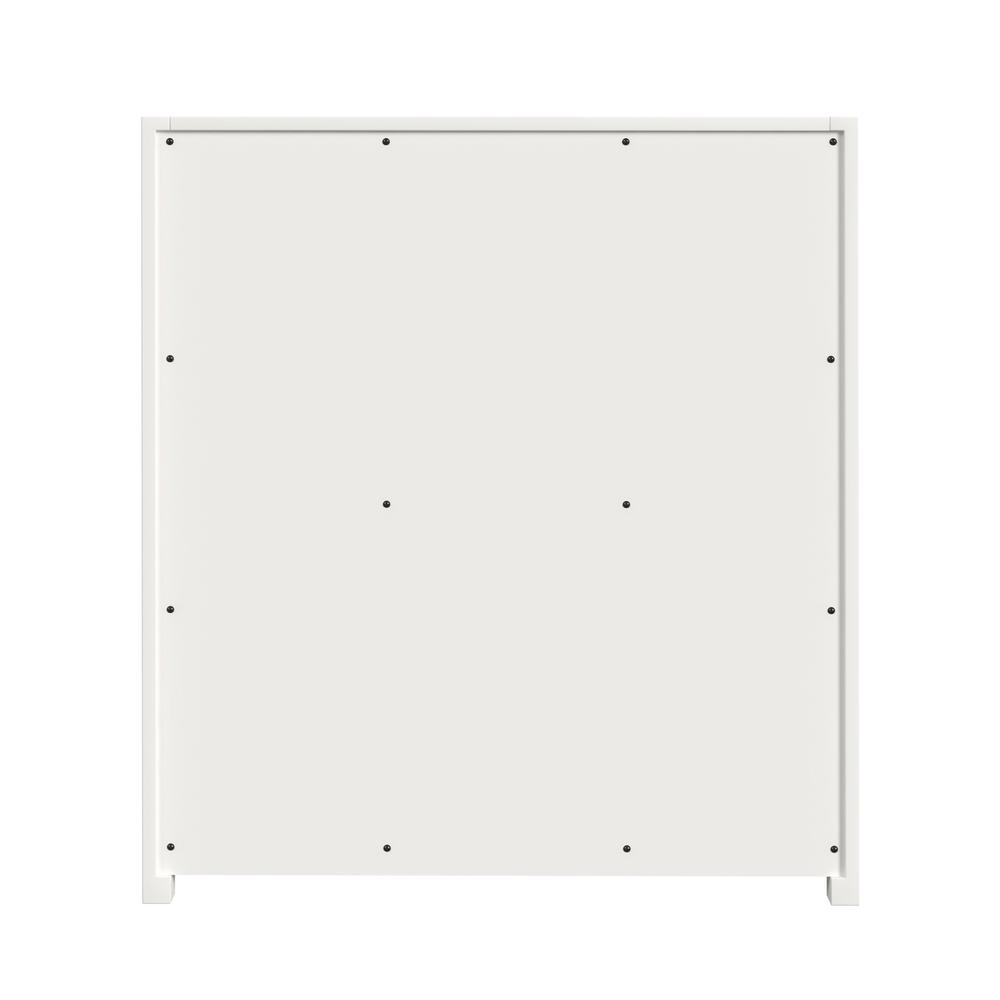 Lark 3 Drawer Nightstand, White