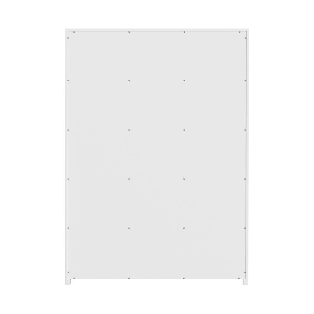 Lark 5 Drawer Dresser, White