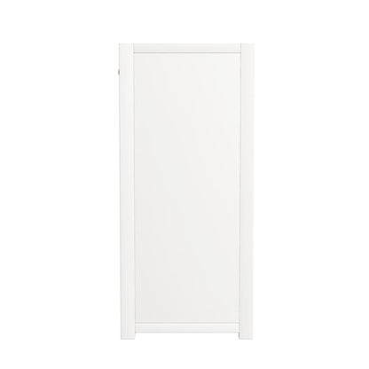 Lark 2 Door Cabinet with Storage, White