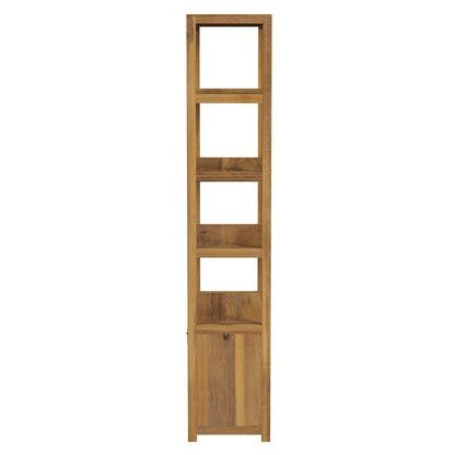 Lark 32 in. W x 72 in. H Wood 4 Tier Etagere Bookcase, Natural
