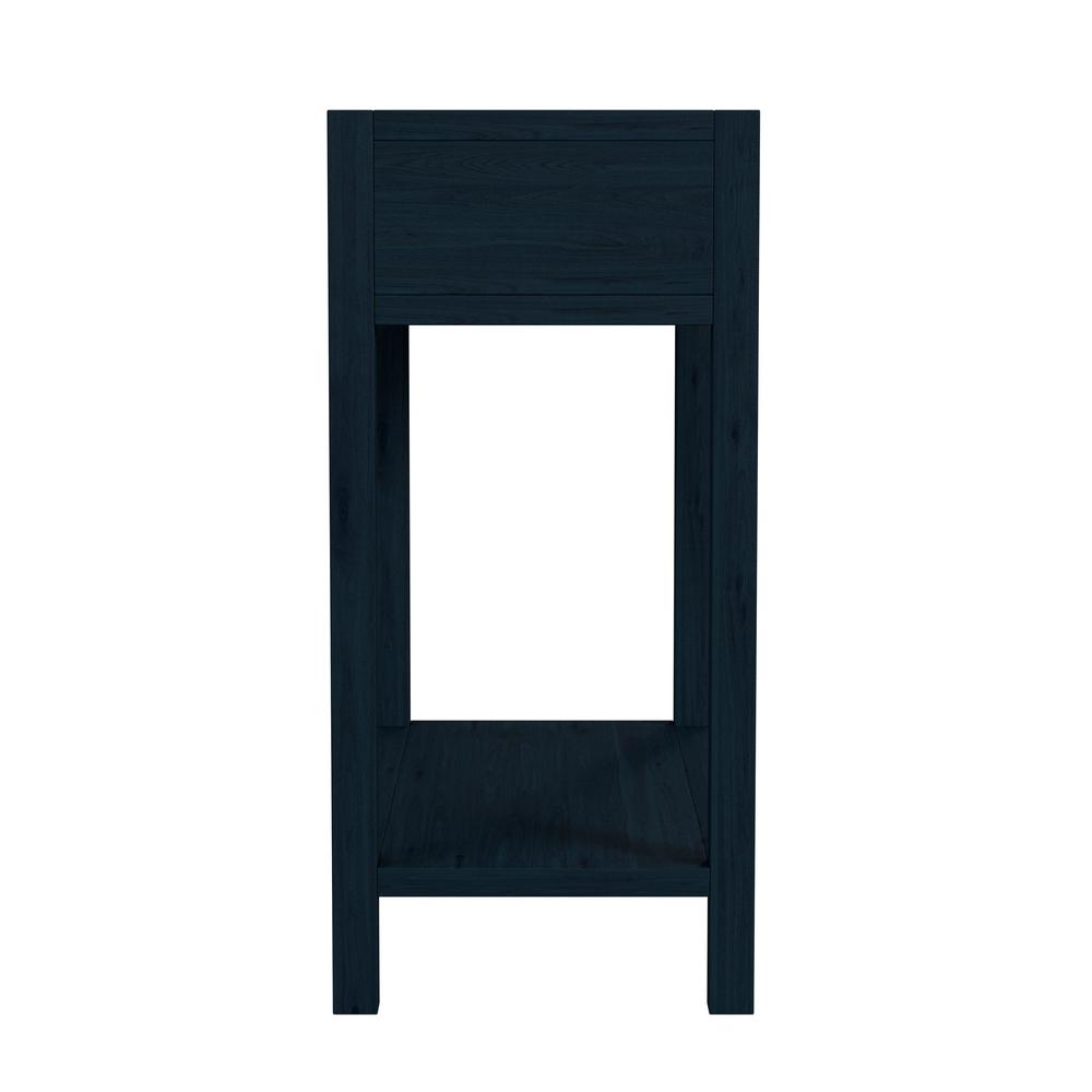 Lark 30" Wood 1-Drawer Nightstand, Navy Blue