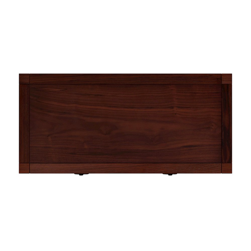 Lark 30 in W Rectangular Wood 1Drawer Nightstand, Medium Brown