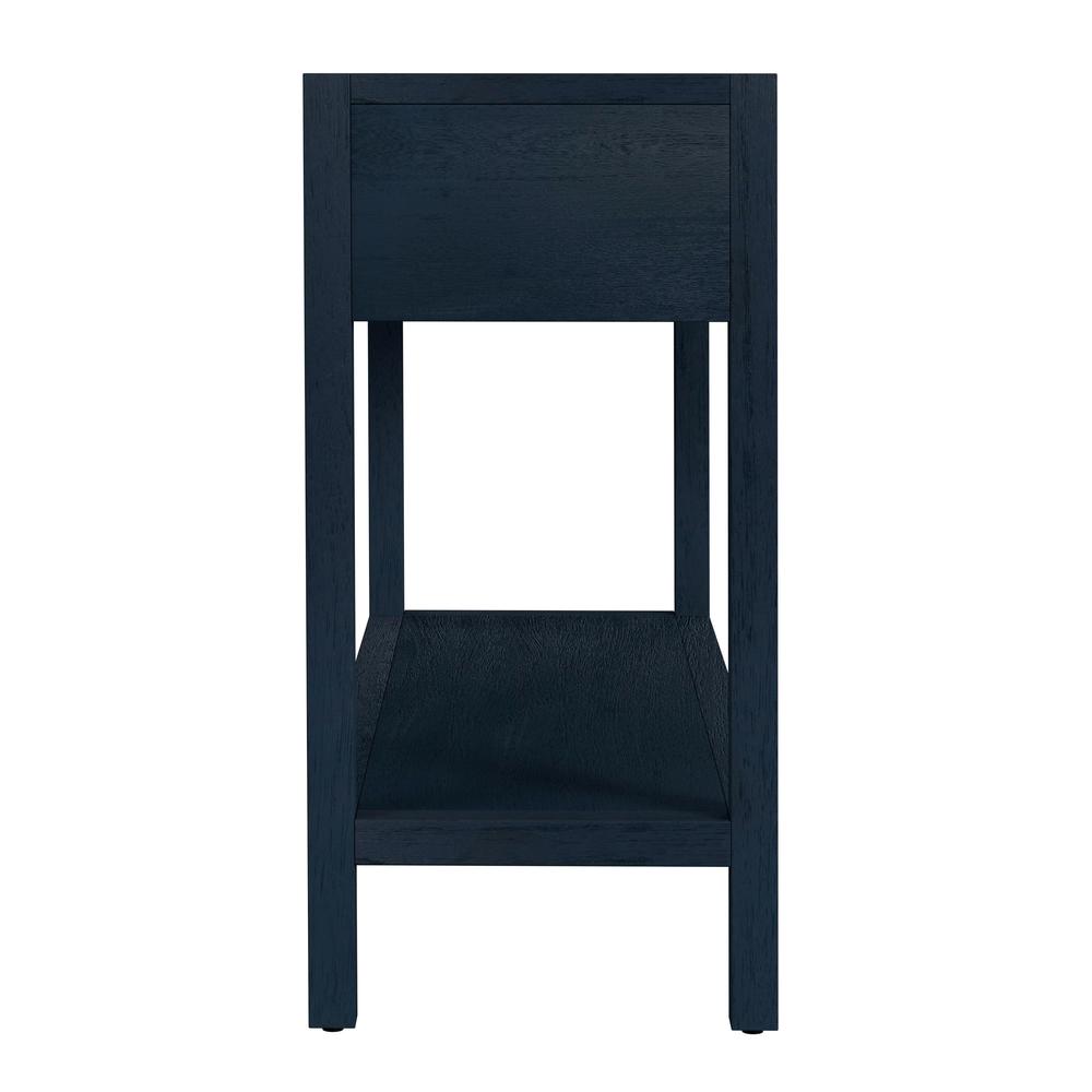 Lark 44"  Wood Console Table, Navy Blue