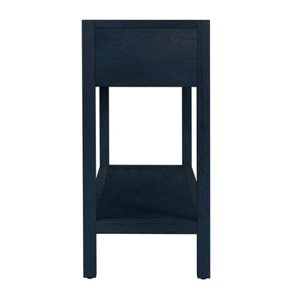 Lark 44"  Wood Console Table, Navy Blue