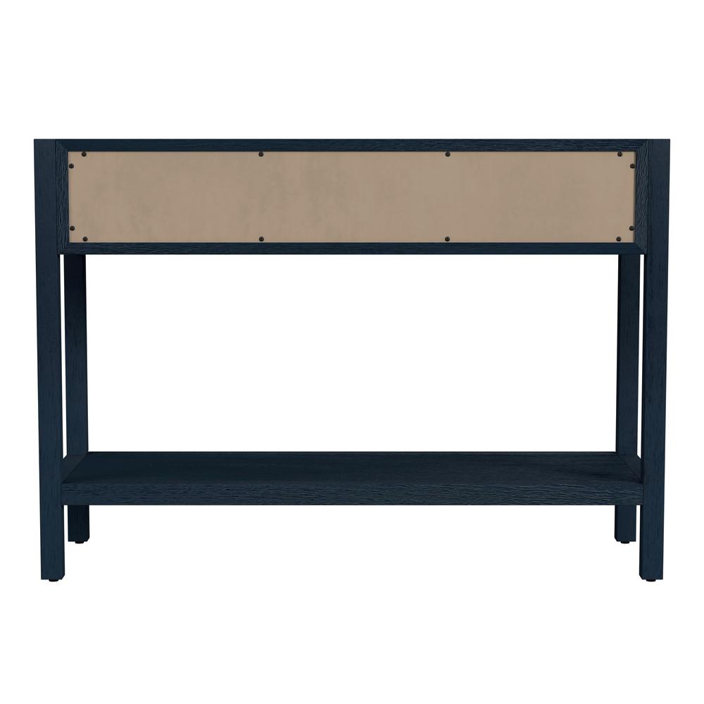 Lark 44"  Wood Console Table, Navy Blue