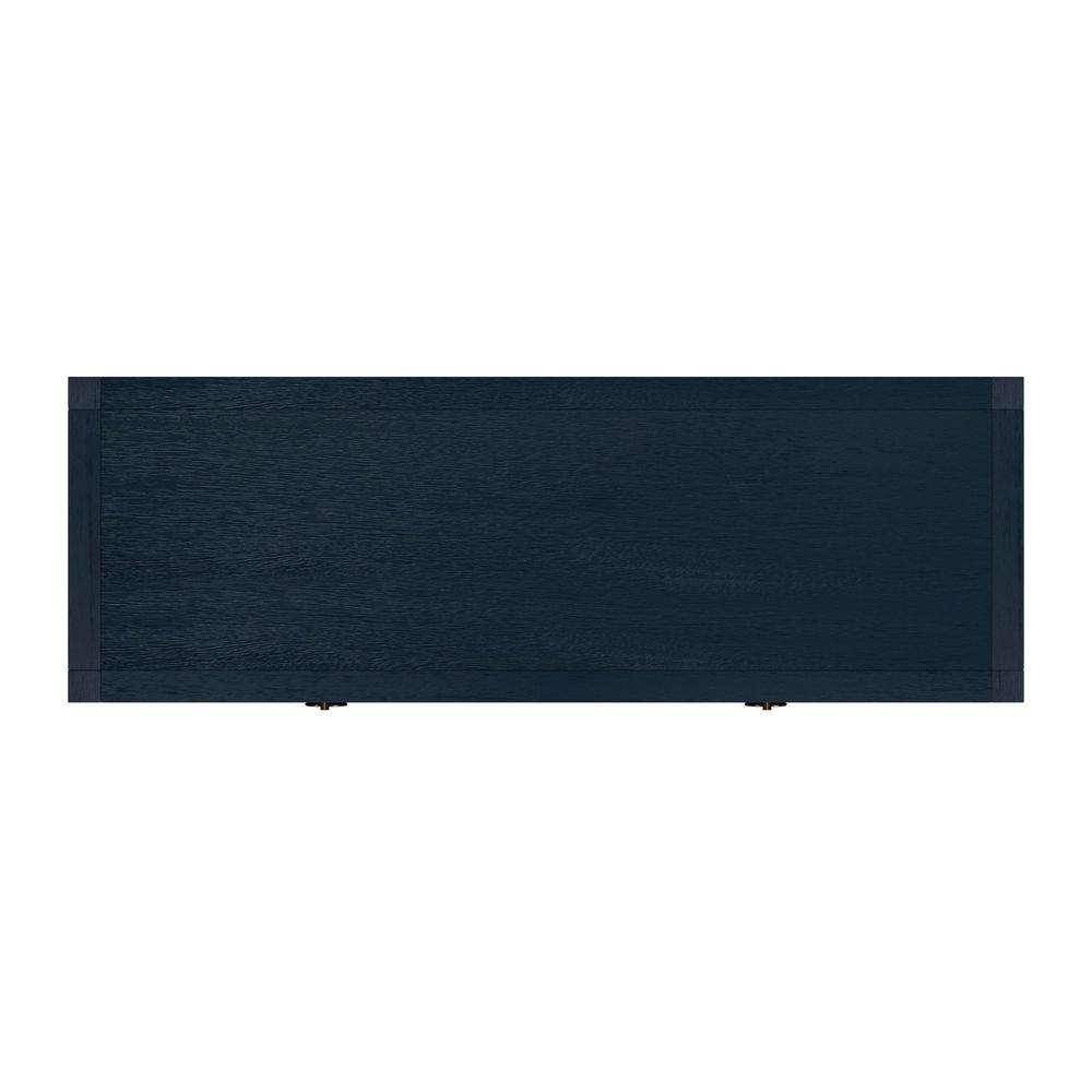 Lark 44"  Wood Console Table, Navy Blue