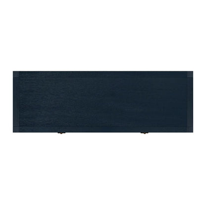 Lark 44"  Wood Console Table, Navy Blue