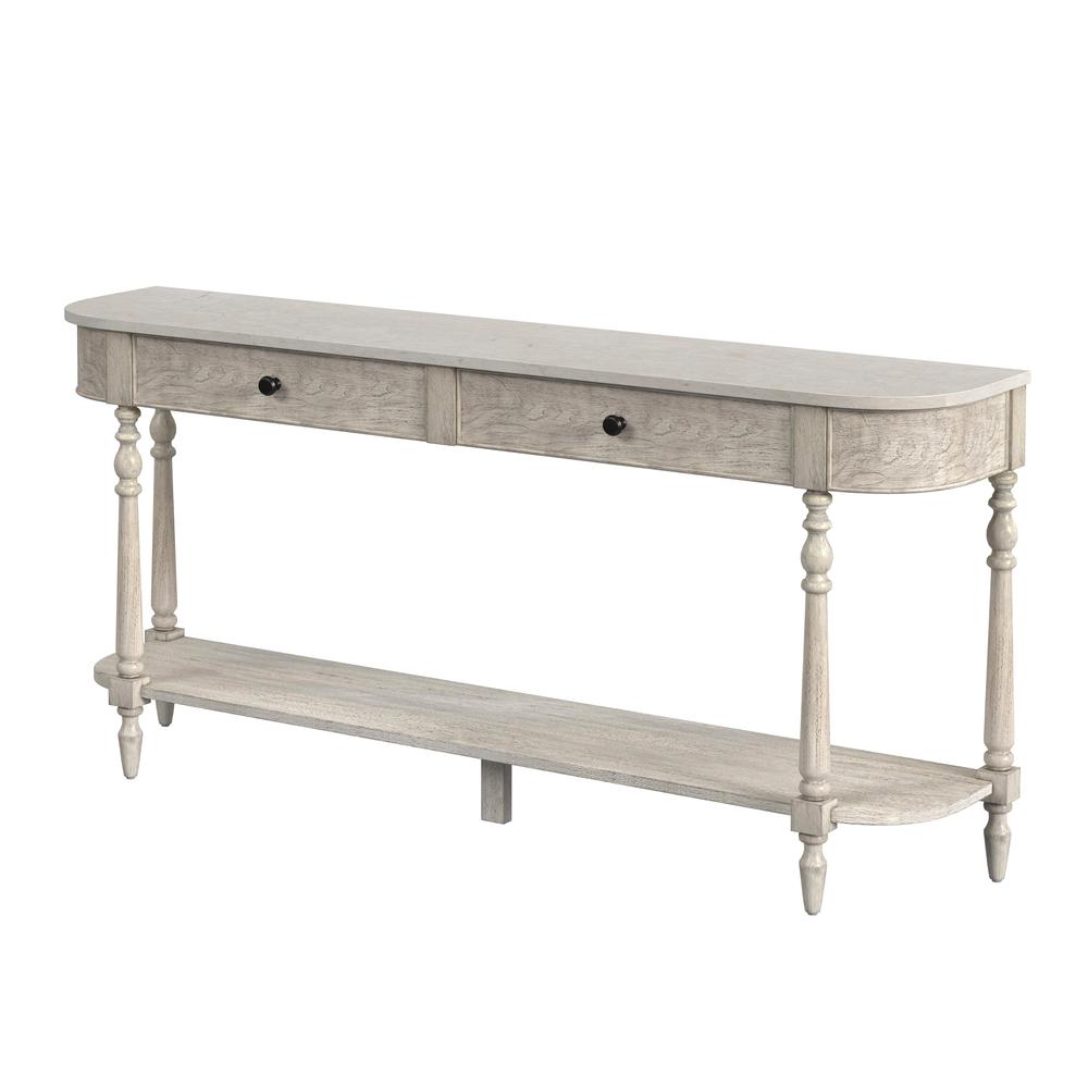 Danielle 65" 2 Drawer Console Table, Gray