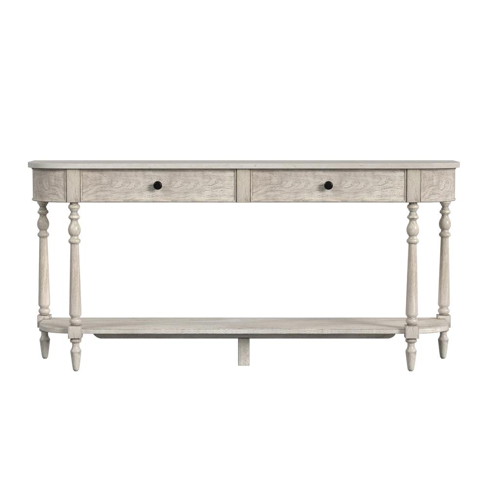 Danielle 65" 2 Drawer Console Table, Gray