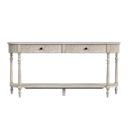 Danielle 65" 2 Drawer Console Table, Gray