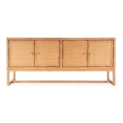 Captiva Rattan 4 Door 76" Sideboard, Natural