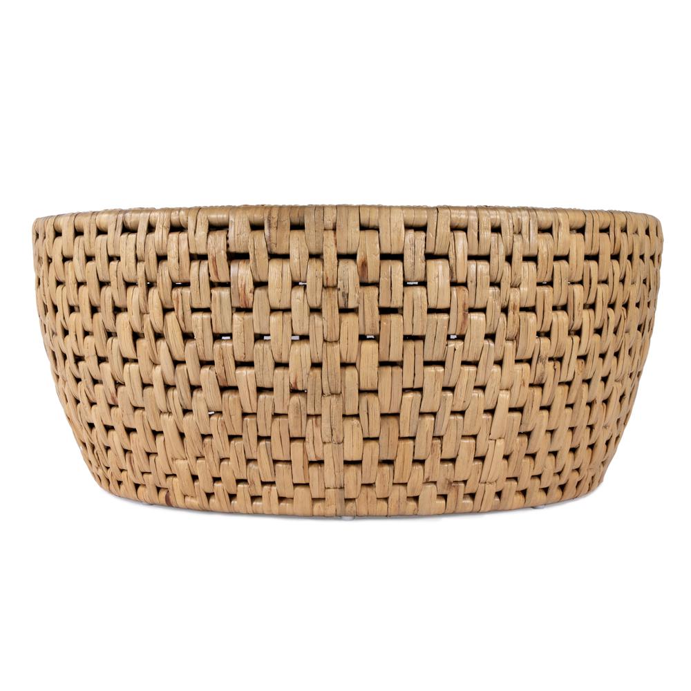 Captiva Round Rattan Drum Coffee Table, Natural