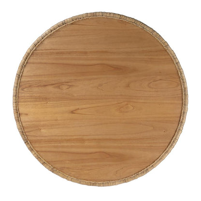 Captiva Round Rattan Drum Coffee Table, Natural